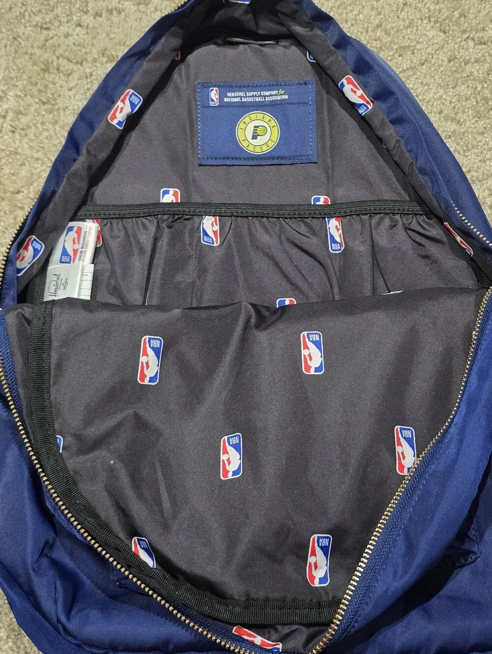 Herschel Indiana Pacers Backpack Blue and Yellow 18